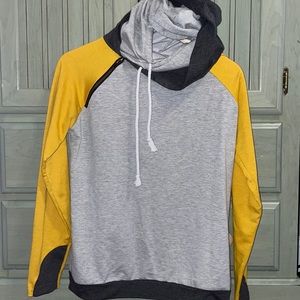 Boutique Double Hoodie Zip Sweatshirt